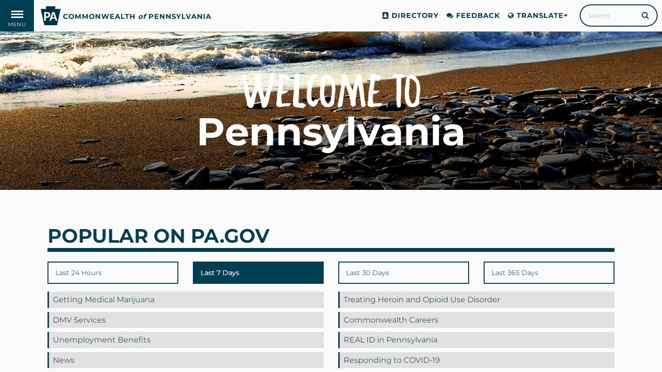 PA.GOV | The Official Website for the Commonwealth of Pennsylvania.